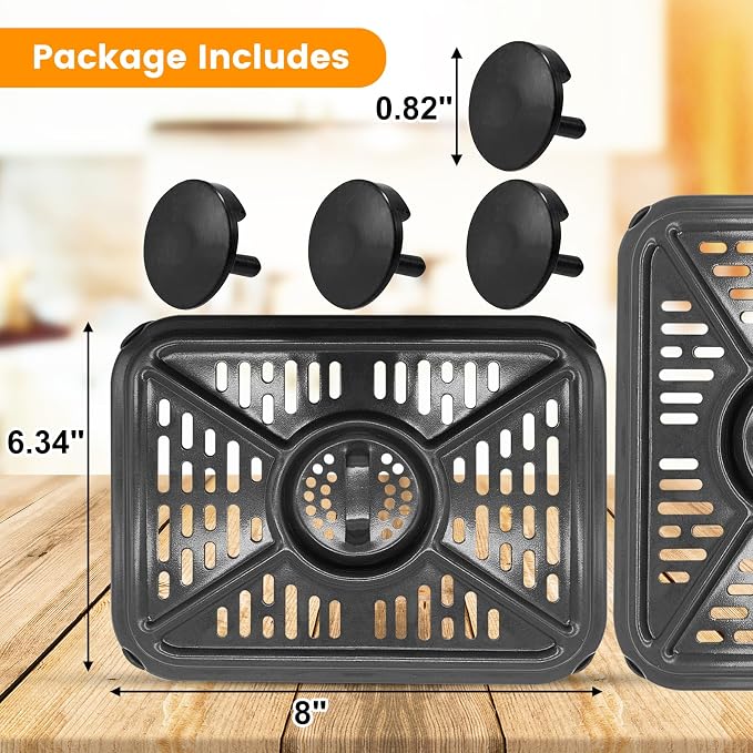 Air Fryer Grill Pan for Ninja Foodi DZ401 DZ550 10QT DualZone Air Fryers - Image 2