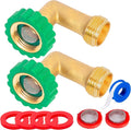 Lead-Free Brass 90°Hose Elbow Fitting, 90 Degree Hose Saver Green Quick Swivel by Breezliy