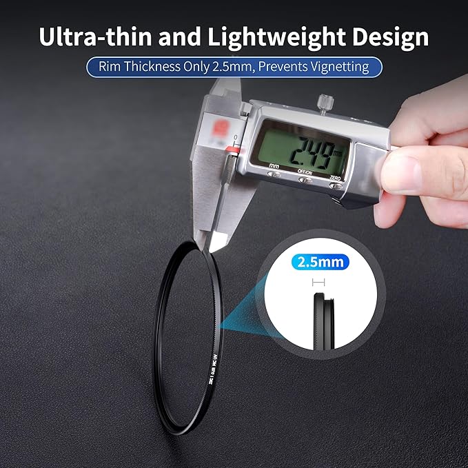 JJC 67mm Ultra Low Reflectivity UV Lens Protection Filter - Image 3