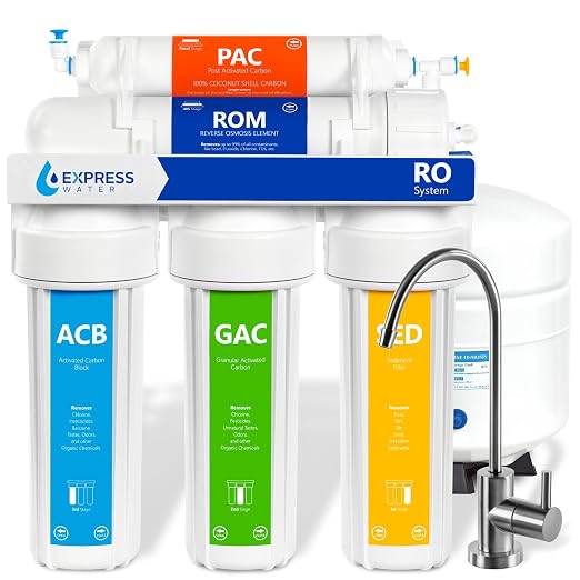 Express Water Reverse Osmosis Water Filtration System – 5 Stage RO Water Filter by ExpressWater