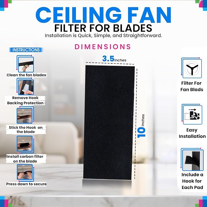 Ceiling Fan Filters for Blades - Image 3