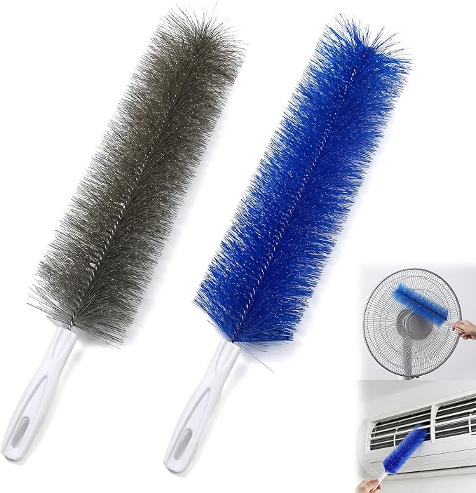 Bendable Microfiber Head Brush, Reusable Fan Cleaner Brush, Washable Dust by Unknown