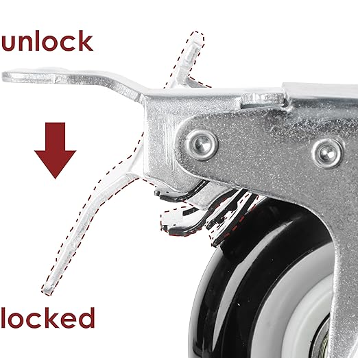 Finnhomy 3 Inch Caster Wheels Set of 4 - Image 6