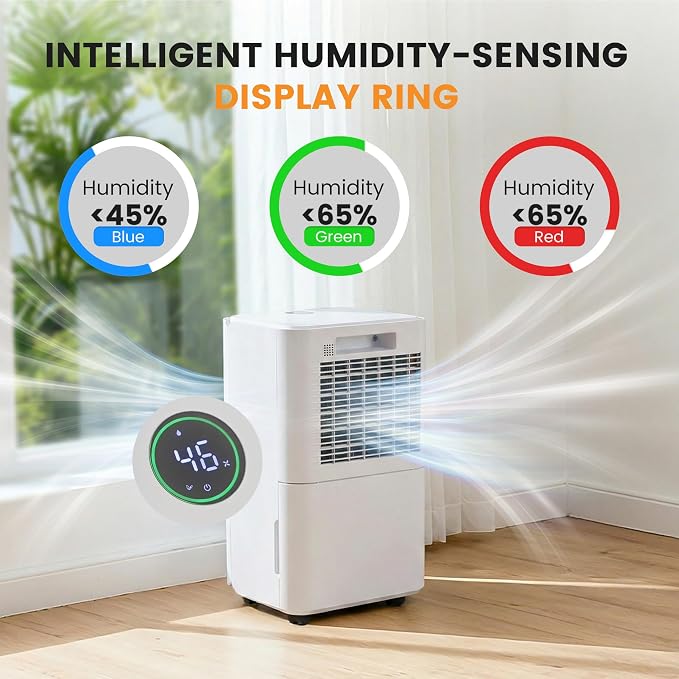 30Pints Dehumidifier with Drain Hose, 000 Sq.Ft Dehumidifier - Image 7