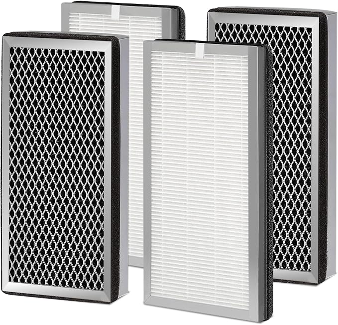 4 Pack 15 Replacement Filter for MA Air Puri-Fier Models 15, 3-in-1 Contains by NXBHG