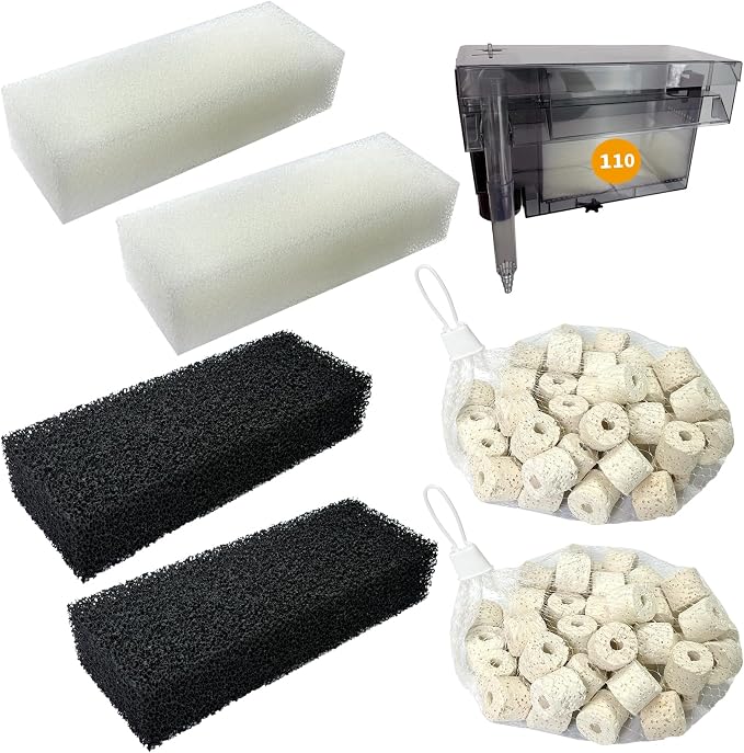 2 Set of Three-Stage Filtration Tank Filter Maintenance Kit, Replacement by BEAUFAN