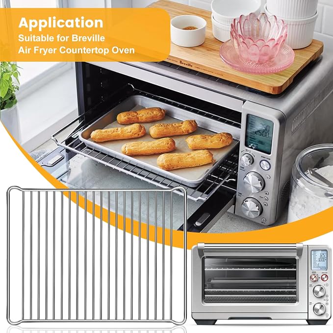 Smart Oven Rack for Breville Oven BOV900BSS, 16.5''*12.2'' Stainless Steel Air - Image 4