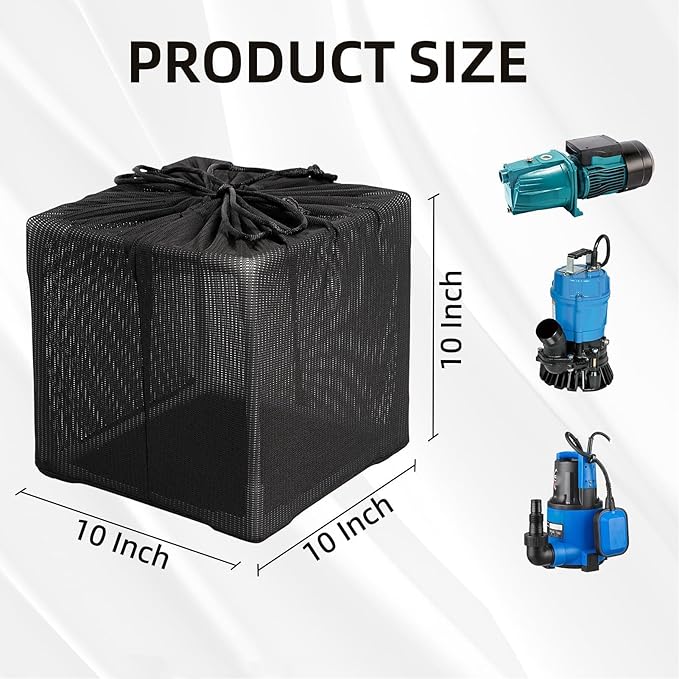 Yosoo Health Gear Pond Anti Clogging Filter Bag 1 Pack 12" Cube, Heavy Duty - Image 2