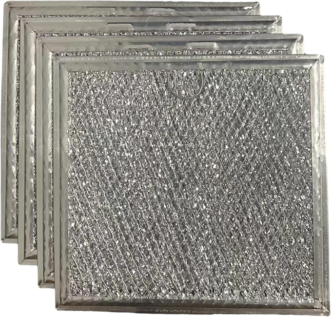 4x-Microwave Grease Filter for GE PVM9179DK3BB, PVM9179DK3WW, PVM9179EK4ES by JUDAOLE