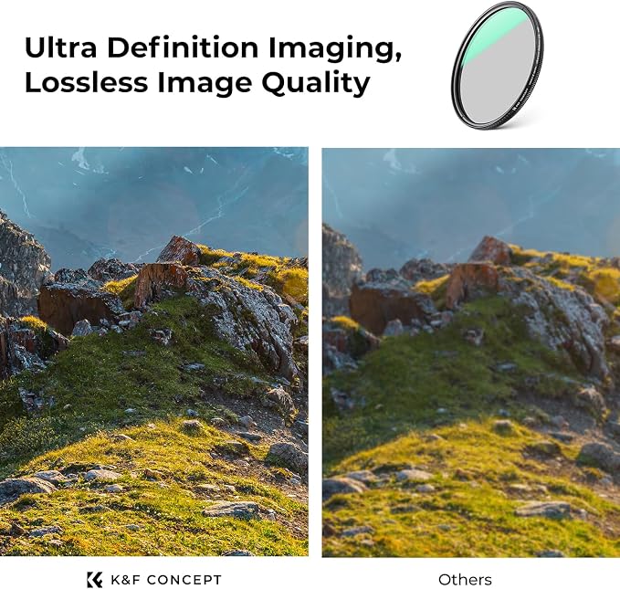 K&F CONCEPT 40.5mm Ultra-Low Reflectivity Circular Polarizers Filter 28 - Image 6
