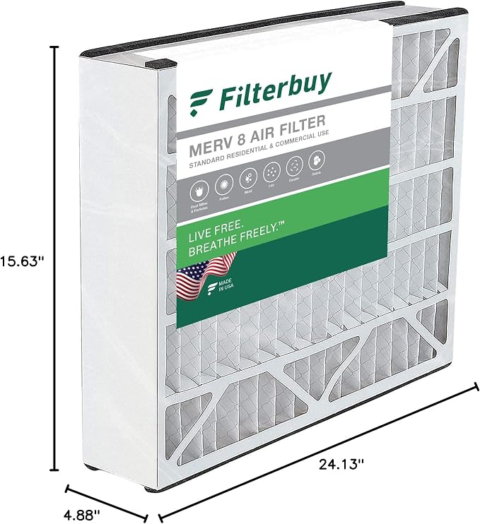 Filterbuy 16x25x5 Air Filter MERV 8 Essential Dust & Allergy Defense, - Image 10