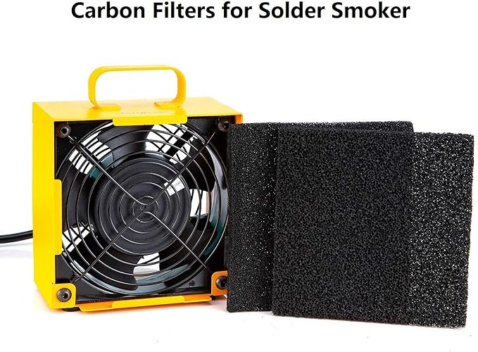 KOTTO 5 Pack 0.4 Inch Thick Activated Carbon Solder Fume Extractor Filters - Image 4