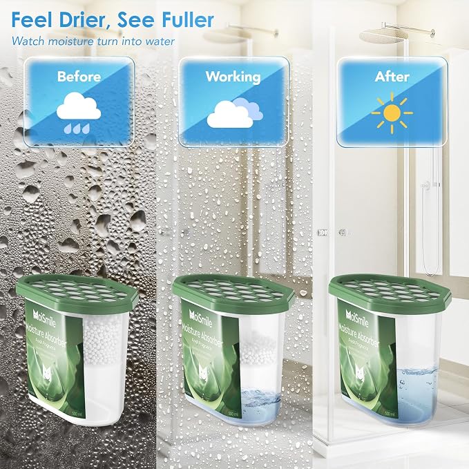 Moisture Absorbers, Fast Acting Fresh Scent Humidity Absorber & Odor Eliminator - Image 2