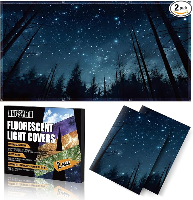 ANGSYLTH 2 Pcs Fluorescent Light Covers by ANGSYLTH