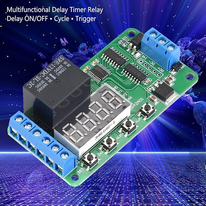 DR42A01 Channel Multifunctional DPDT Delay Timer Relay Control Module - Image 3