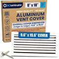 8x18 Aluminum 1-Way Air Vent Cover Wall or Ceiling Register – Multi-Shutter by ACLAMINAIRE