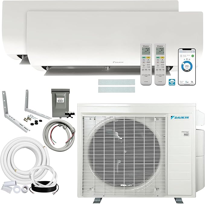 Daikin 18, 000 BTU 21SEER2 2-Zone Mini Split, Air Conditioner Heat Pump R-32 by Daikin