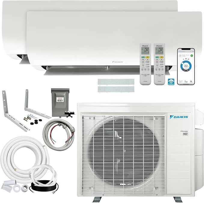 Daikin 18, 000 BTU 21SEER2 2-Zone Mini Split Air Conditioner Heat Pump R-32 by Daikin