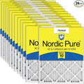 Nordic Pure 20x24x1 Pleated MERV 10 Air Filters 24 Pack by NordicPure