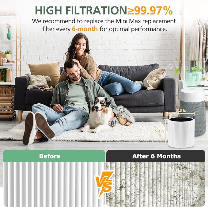 2 Pack Mini Max Replacement Filter Compatible - Image 6
