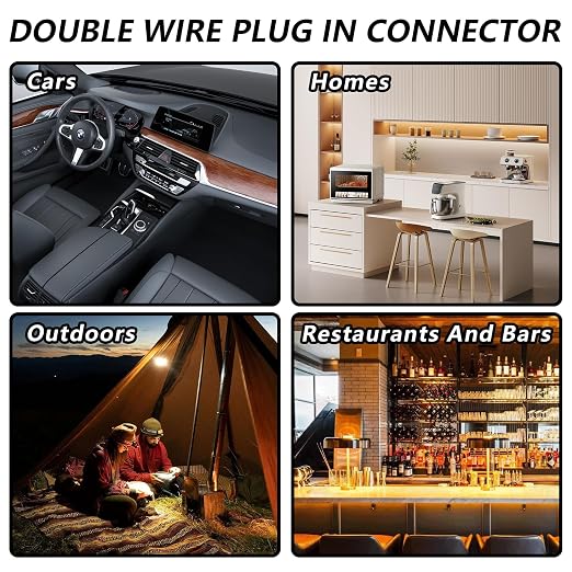 50PCS Double Wire Plug in Connector, Pluggable Low Voltage Wire Connector - Image 3