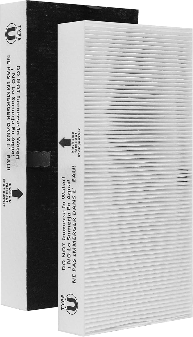 2-Pack Type U HEPA Filter, Compatible by Lhari