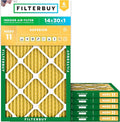 Filterbuy 14x30x1 Air Filter MERV 11 Superior Pet & Allergy Defense, by Filterbuy
