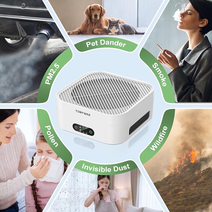 Air Purifiers for Home Bedroom Up to 600 ft², True HEPA Air Purifier for Pets - Image 4