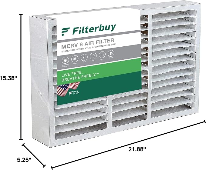 Filterbuy 16x22x5 Air Filter MERV 8 Essential Dust & Allergy Defense, Pleated - Image 10