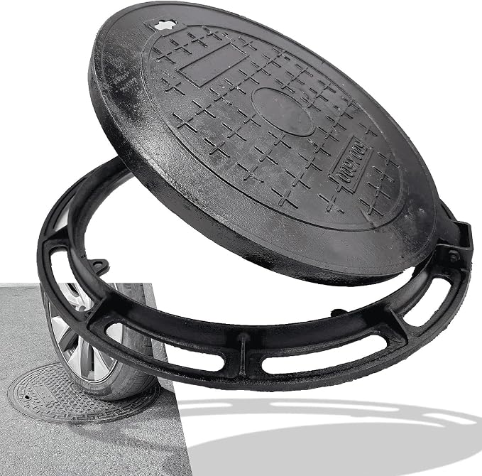 16 In Cast Iron Manhole Cover and Frame by ChannelDrainGrateManholeCover