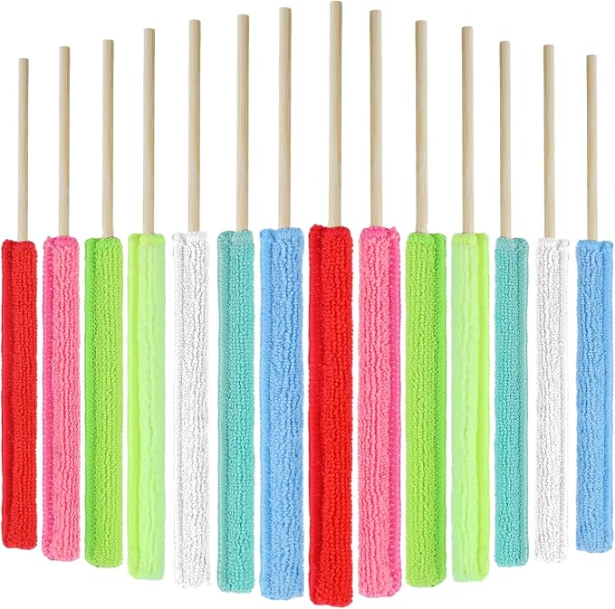 14 Pcs Air Vent Cleaner, Microfiber Detail Mini Duster Sticks, Disposable by Unknown