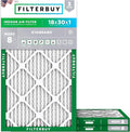 Filterbuy 18x30x1 Air Filter MERV 8 Essential Dust & Allergy Defense, by Filterbuy