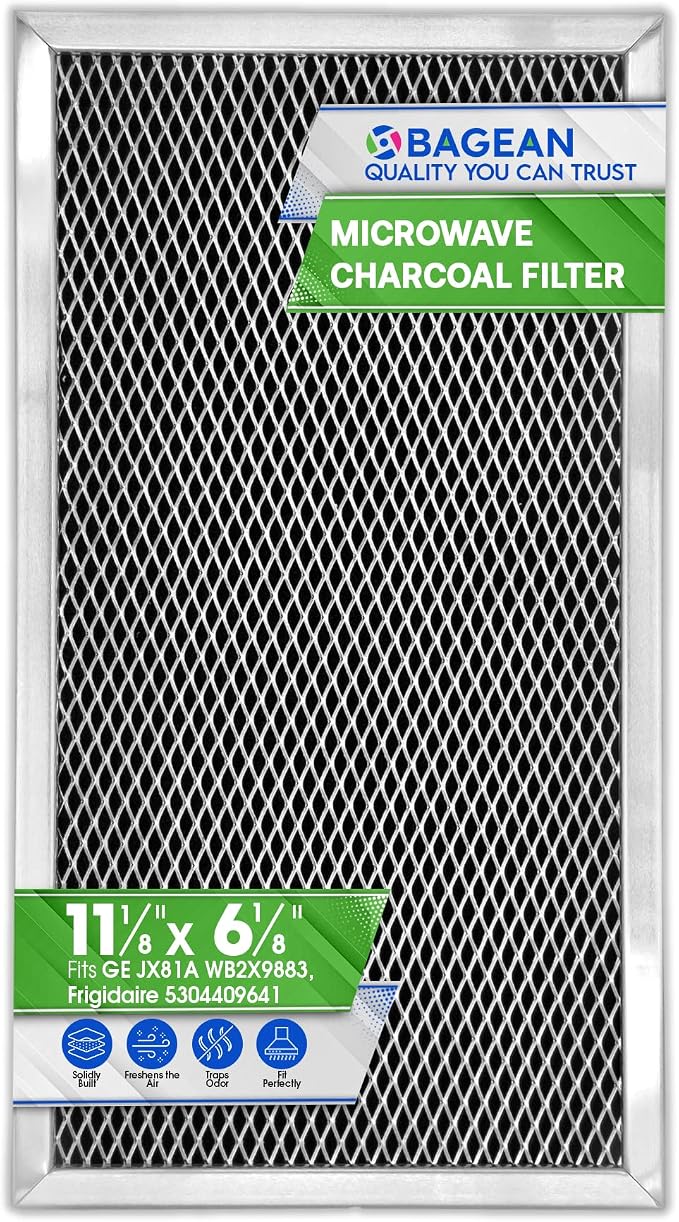 Microwave Charcoal Filter 11.15" x 6.10" by Bagean