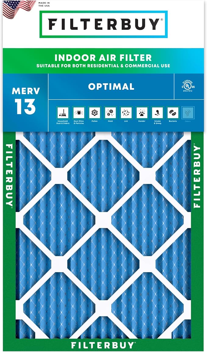 Filterbuy 18x36x1 Air Filter MERV 13 Optimal Smoke & Allergy Defense, by Filterbuy