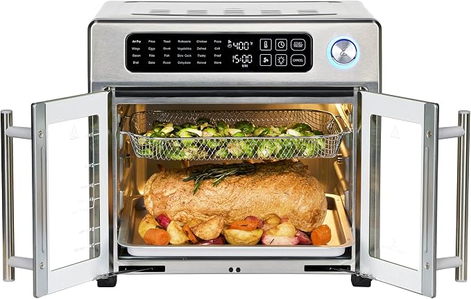 Emeril Lagasse Extra Large French Door Air Fryer Toaster Oven Combo, 24 Cooking - Image 10