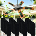 20 Pack Ceiling Fan Filters for Blades, 9.9" X 3.5" Activated Coconut Carbon by Unknown