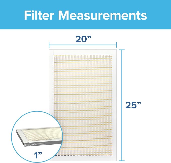 Filtrete 20x25x1 Air Filter MERV 5, MPR 300 Basic Dust Defense, Pleated - Image 2