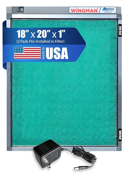 18x20x1 Polarized Media Electronic Air Filter by WINGMAN1