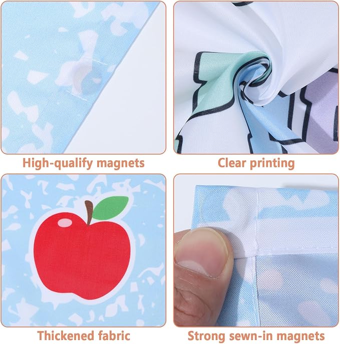 QOUBAI 8 Pcs Fluorescent Light Covers, 4 x 2 Ft Magnetic Light Filters Notebook - Image 3