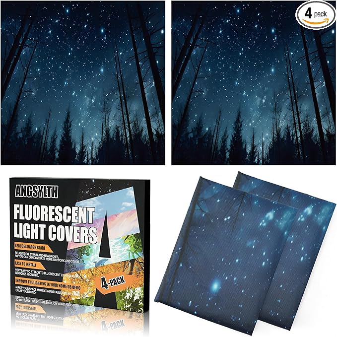 ANGSYLTH 2 x 2 Feet Fluorescent Light Covers by ANGSYLTH