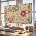Ethnic Texture Retro Color Block Indoor TV Cover, Elastic TV Screen Protector by Unknown