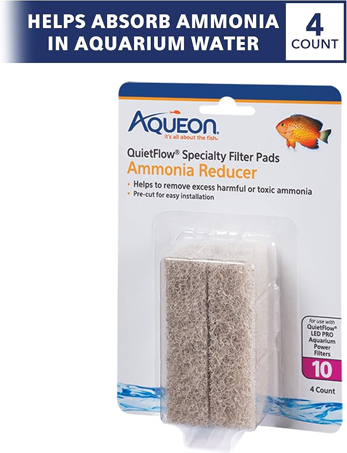 Aqueon QuietFlow LED PRO Ammonia Reducer 4 Count Filter Pads - Image 2