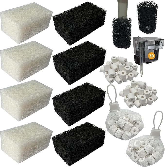 4 Set of Upgraded Three-Stage Filtration Tank Filter Maintenance Kit, by BEAUFAN