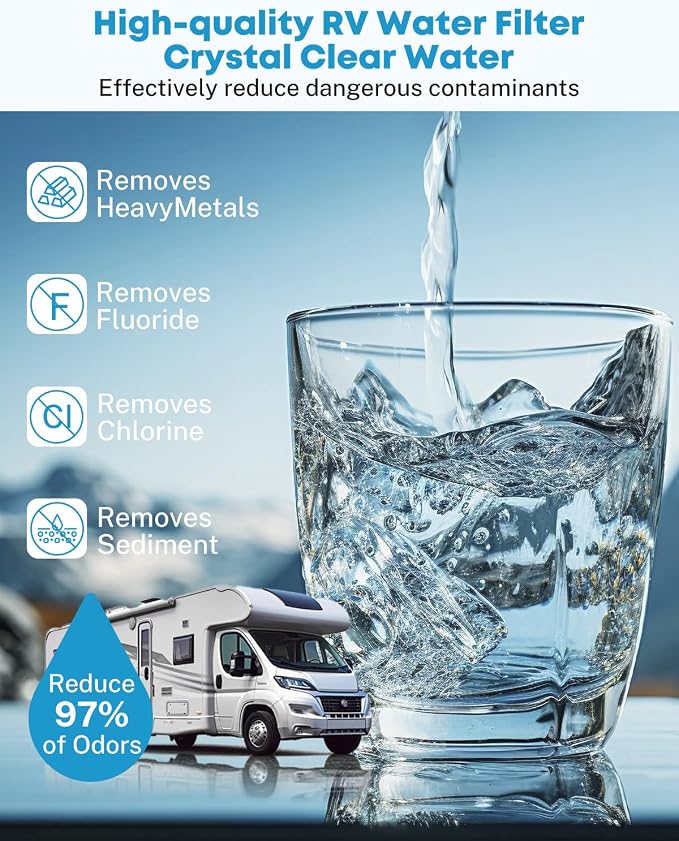 Kohree RV Water Filter, NSF Certified, Inline Water Filter Reduces Chlorine - Image 4