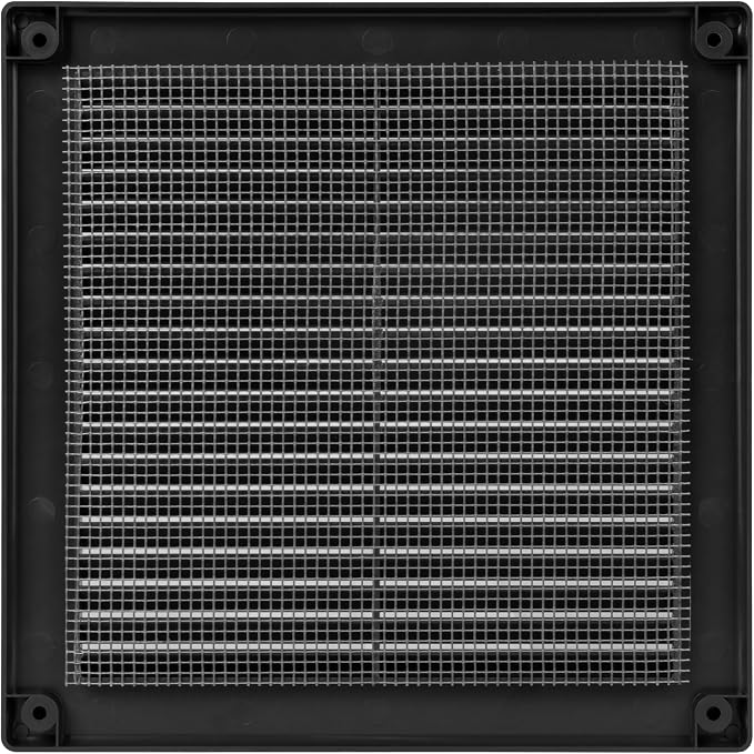 8 x 8 Inch Black Air Vent Cover – Plastic Square Air Vent Grill Cover - Image 9