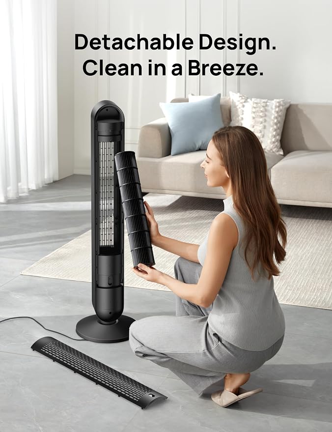 DREO Smart Tower Fan for Bedroom, Floor Standing Bladeless Oscillating Fan - Image 7