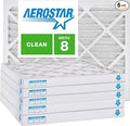Aerostar 20x22x2 MERV 8, Pleated Air Filter, Box of 6, Made in the USA by AirFiltersDelivered