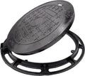 20 In Cast Iron Manhole Cover and Frame by MOSINSBO