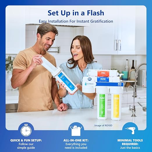 Express Water Reverse Osmosis Water Filtration System – 5 Stage RO Water Filter - Image 5