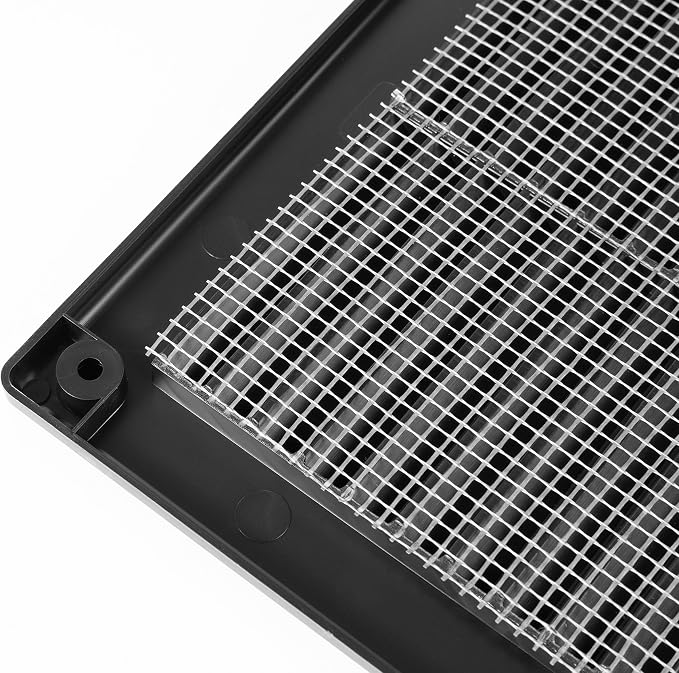 Awenta 6" x 6" Inch Square Plastic Black Ventilation Grille - Image 6